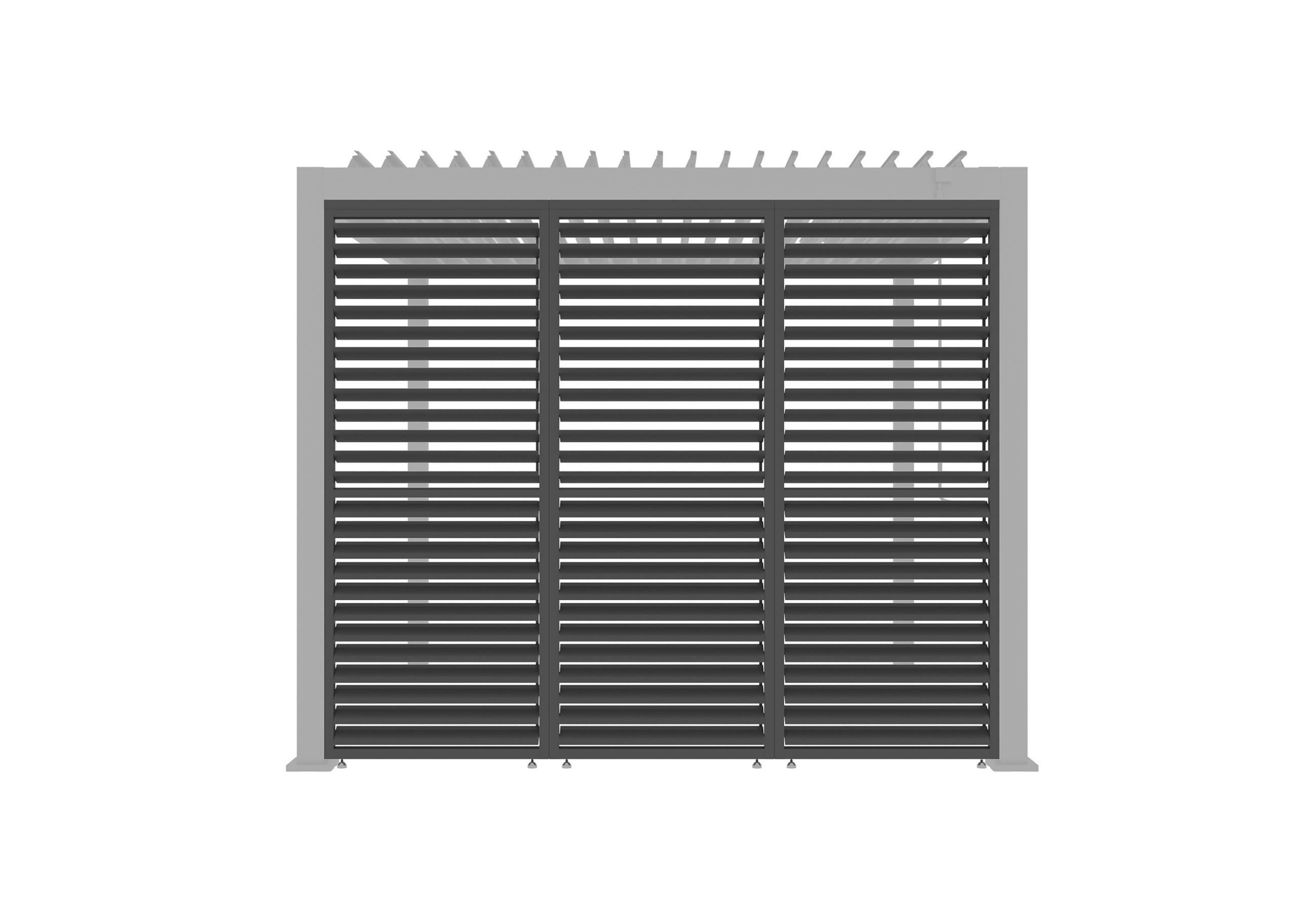 PERGOLA-SEITENTEIL 92,5/234/4 cm   - Anthrazit, Basics, Metall (92,5/234/4cm) - Gardenson