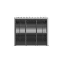 PERGOLA-SEITENTEIL 92,5/234/4 cm   - Anthrazit, Basics, Metall (92,5/234/4cm) - Gardenson