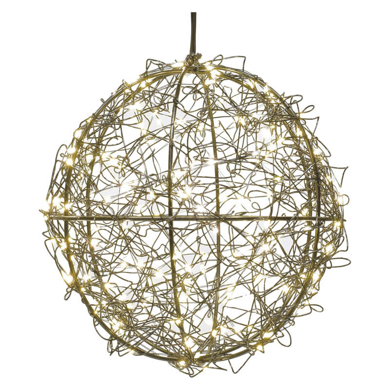 DEKORAČNÉ LED SVIETIDLO - čierna, Basics, kov (20cm)