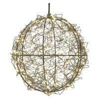 DEKORAČNÉ LED SVIETIDLO - čierna, Basics, kov (20cm)