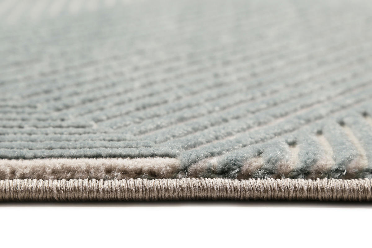WEBTEPPICH 120/170 cm Velvet Groove Grau, Türkis  - Türkis/Grau, KONVENTIONELL, Textil (120/170cm) - Esprit