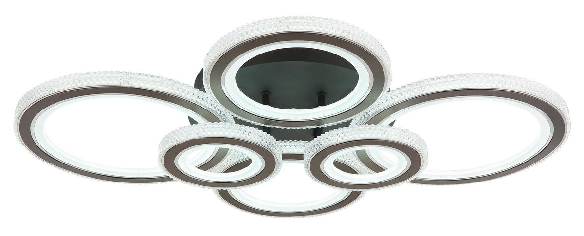 LED-DECKENLEUCHTE    78/56/12 cm  - Klar/Weiss, Design, Kunststoff/Metall (78/56/12cm) - Globo