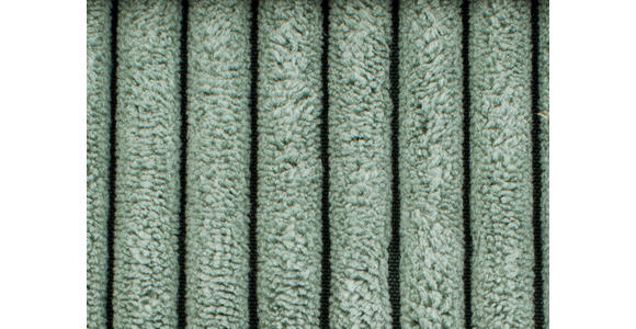 3-SITZER-SOFA Cord Salbeigrün - Salbeigrün/Schwarz, KONVENTIONELL, Kunststoff/Textil (248/76/95cm) - Carryhome