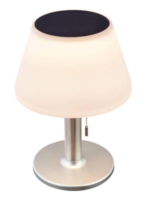 SOLÁRNÍ SVÍTIDLO, 19,5/28 cm - bílá/barvy nerez oceli, Basics, kov/plast (19,5/28cm) - Globo