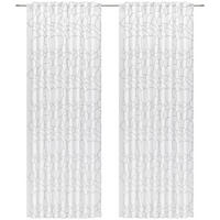 FERTIGVORHANG  halbtransparent  140/245 cm  2 Stück  - Weiß/Grau, Design, Textil (140/245cm) - Esposa