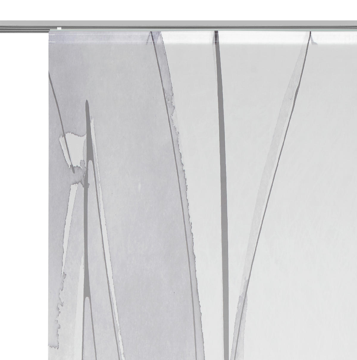 FLÄCHENVORHANG  3 Stück  halbtransparent   60/245 cm  - Anthrazit, Design, Textil (60/245cm) - Novel