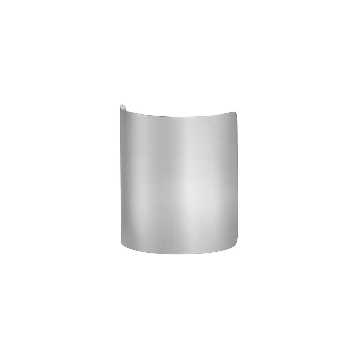 LED-WANDLEUCHTE Halv 12/15/6,5 cm   - Silberfarben, Design, Metall (12/15/6,5cm) - Fischer & Honsel
