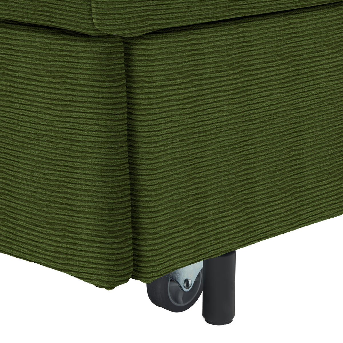 SCHLAFSOFA in Flachgewebe Grün  - Schwarz/Grün, Design, Textil/Metall (172/76-89/112-120cm) - Bali
