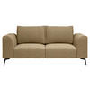 2-SITZER-SOFA in beflockt Goldfarben  - Goldfarben/Schwarz, Design, Holz/Textil (186/88/90cm) - MID.YOU
