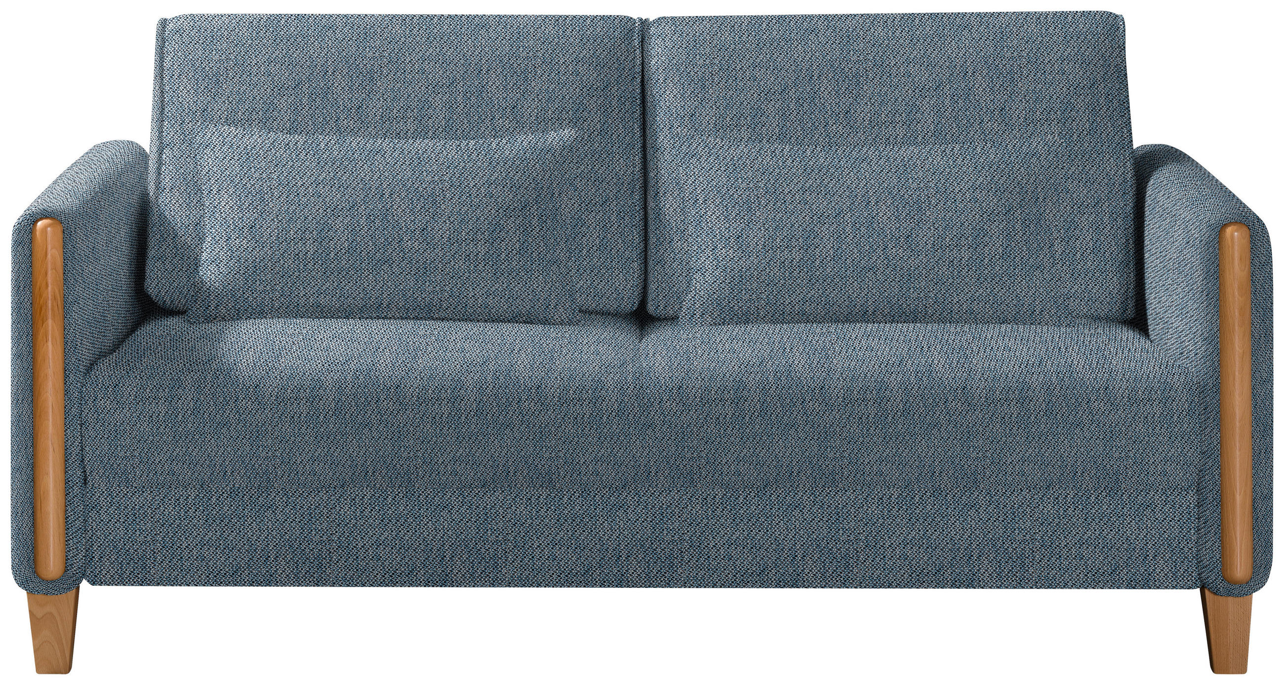 SCHLAFSOFA in Webstoff Buchefarben, Hellblau  - Buchefarben/Hellblau, Design, Holz/Textil (174/88/104cm) - Niels Andersson