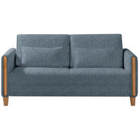 SCHLAFSOFA in Holz, Textil Buchefarben, Hellblau  - Buchefarben/Hellblau, Design, Holz/Textil (174/88/104cm) - Niels Andersson