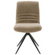 STUHL - Rostfarben/Cognac, Design, Textil/Metall (50/93/69cm) - Dieter Knoll