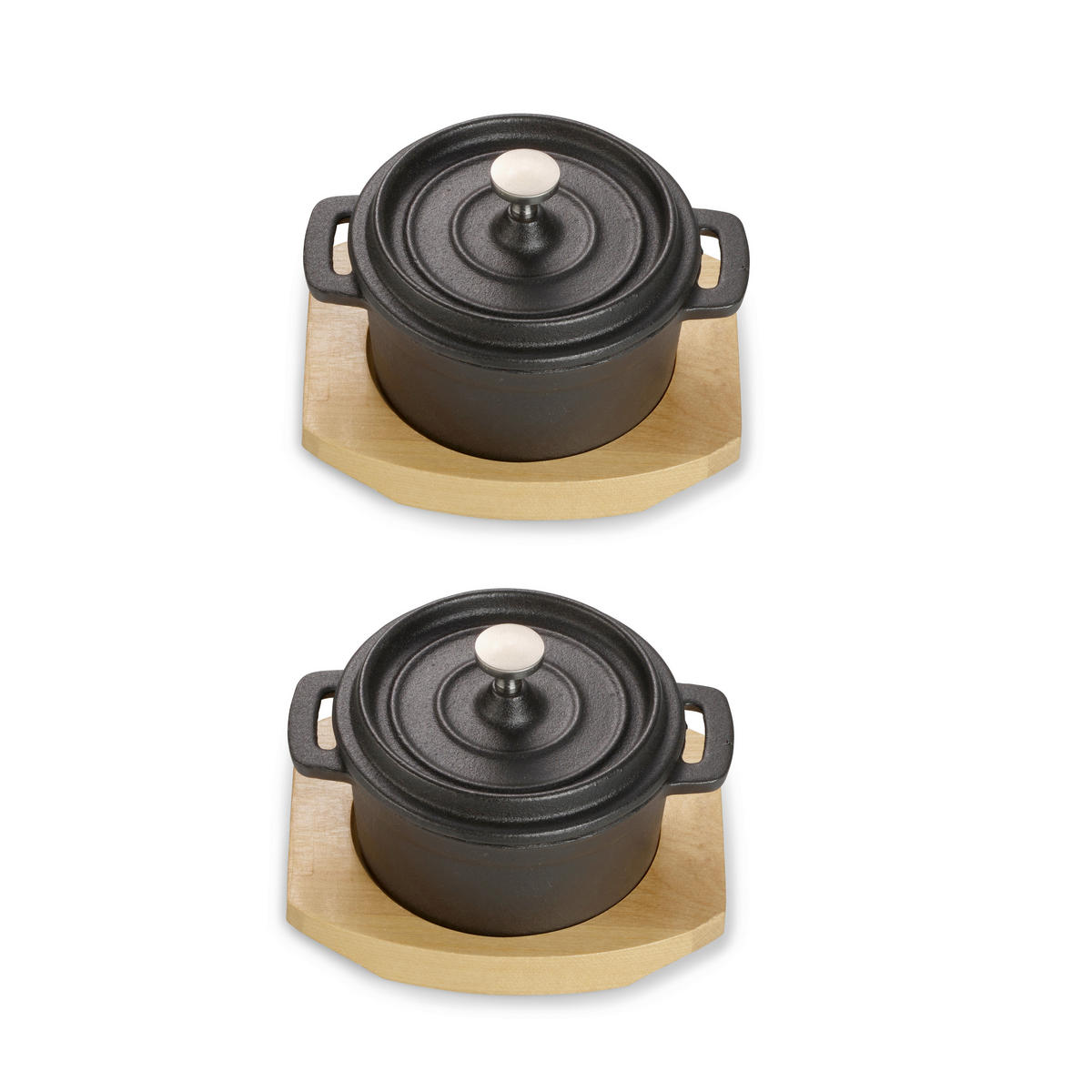 SERVIERPFANNE Emaille  - Schwarz, Basics, Metall (10/13/8cm) - Echtwerk