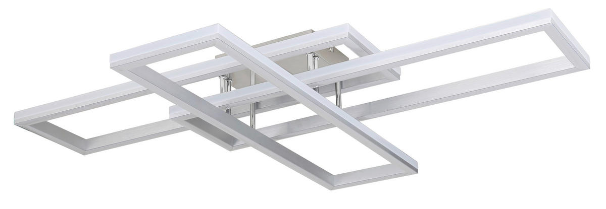 STROPNA LED-SVETILKA   //2700-6500 K/230 V/ - srebrne barve/opal, Design, kovina/umetna masa (100/69,5/13,5cm) - Globo