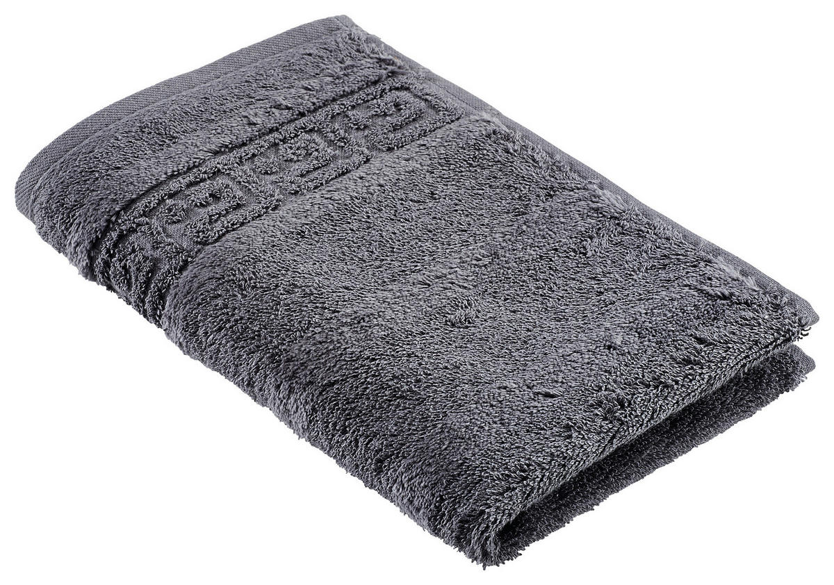 GÄSTETUCH Noblesse Uni Anthrazit 30/50 cm  - Anthrazit, Basics, Textil (30/50cm) - Cawoe