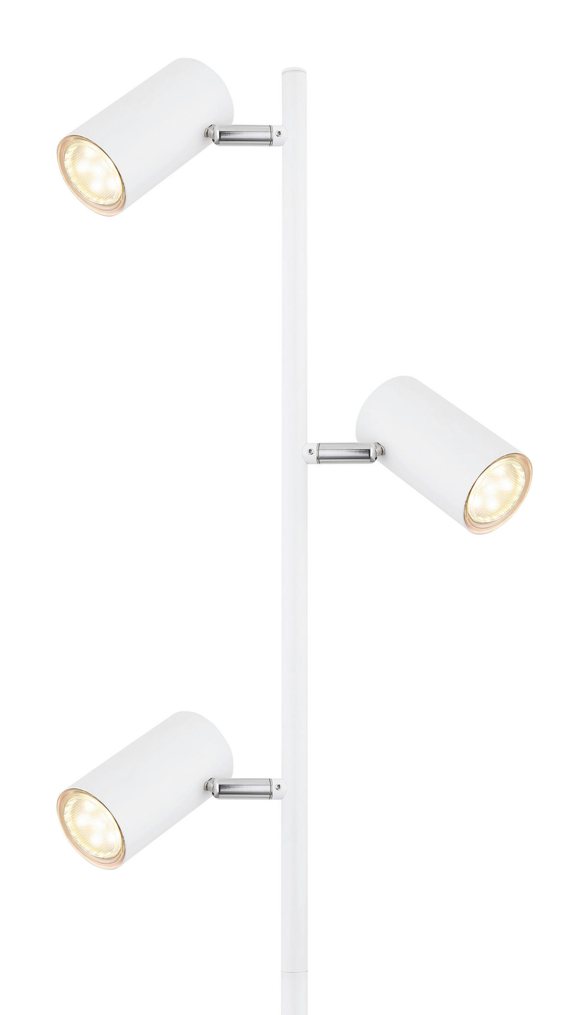 STEHLEUCHTE 25/23/154 cm    - Weiß, Design, Metall (25/23/154cm) - Globo