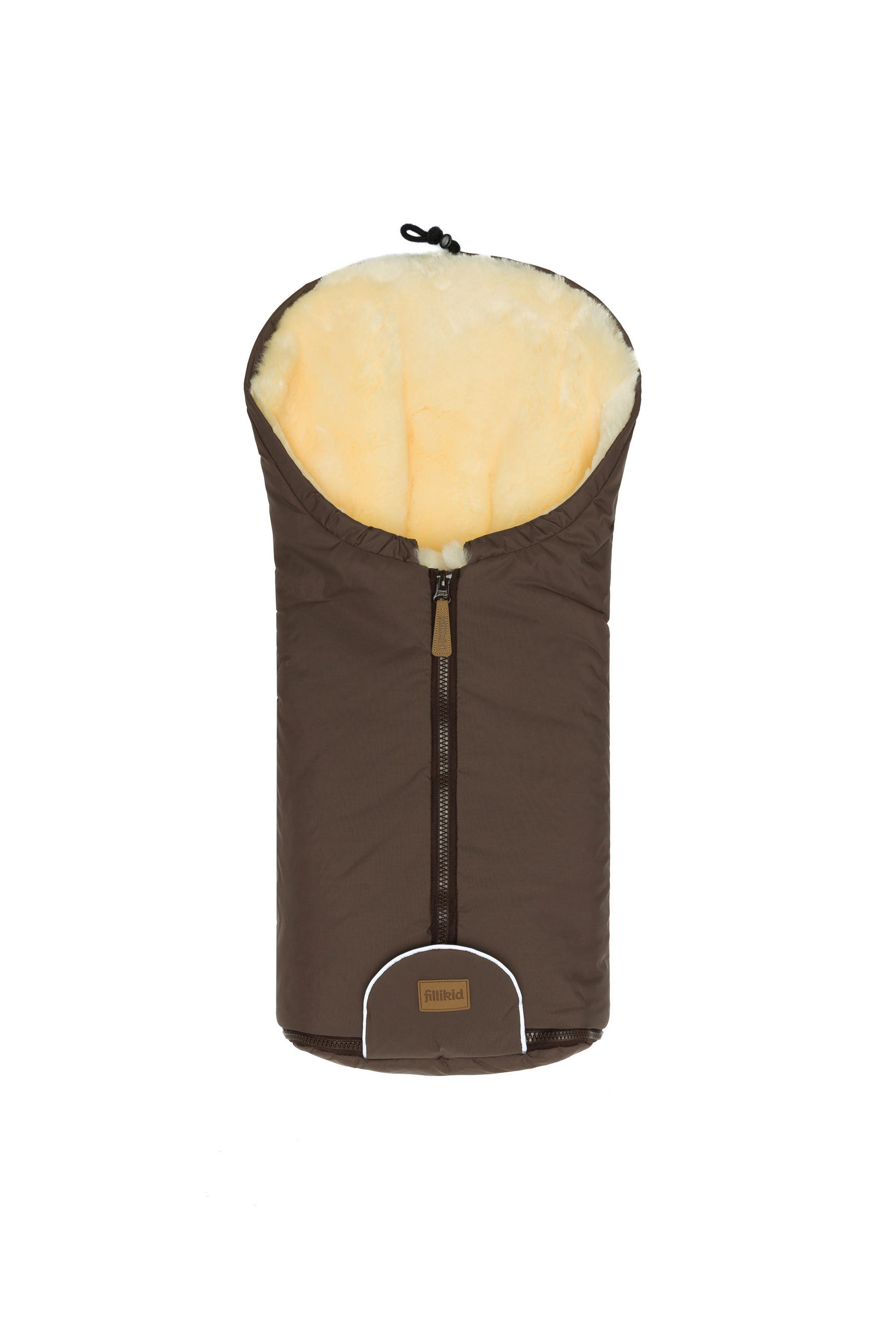 BABYSCHALEN-FUSSSACK  - Cappuccino, Basics, Leder/Textil (45/80cm) - Fillikid