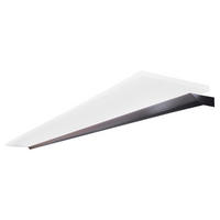 AUFBAULEUCHTE 93,4/2,4/12,7 cm  - Schwarz, Design, Kunststoff/Metall (93,4/2,4/12,7cm) - Novel