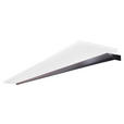 AUFBAULEUCHTE 93,4/2,4/12,7 cm  - Schwarz, Design, Kunststoff/Metall (93,4/2,4/12,7cm) - Novel