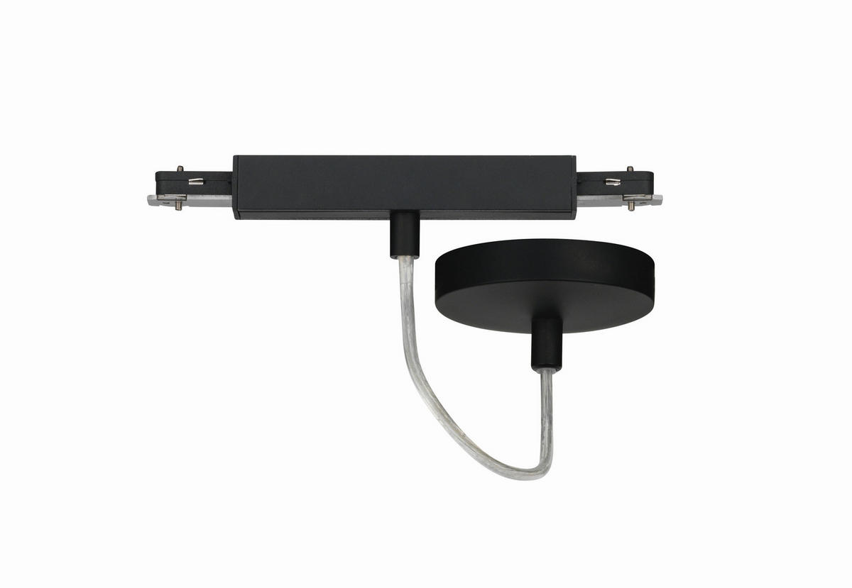 SCHIENENSYSTEM-EINSPEISER - Schwarz, Basics, Metall (10/13/10/2,2/6/2,2cm) - Fischer & Honsel