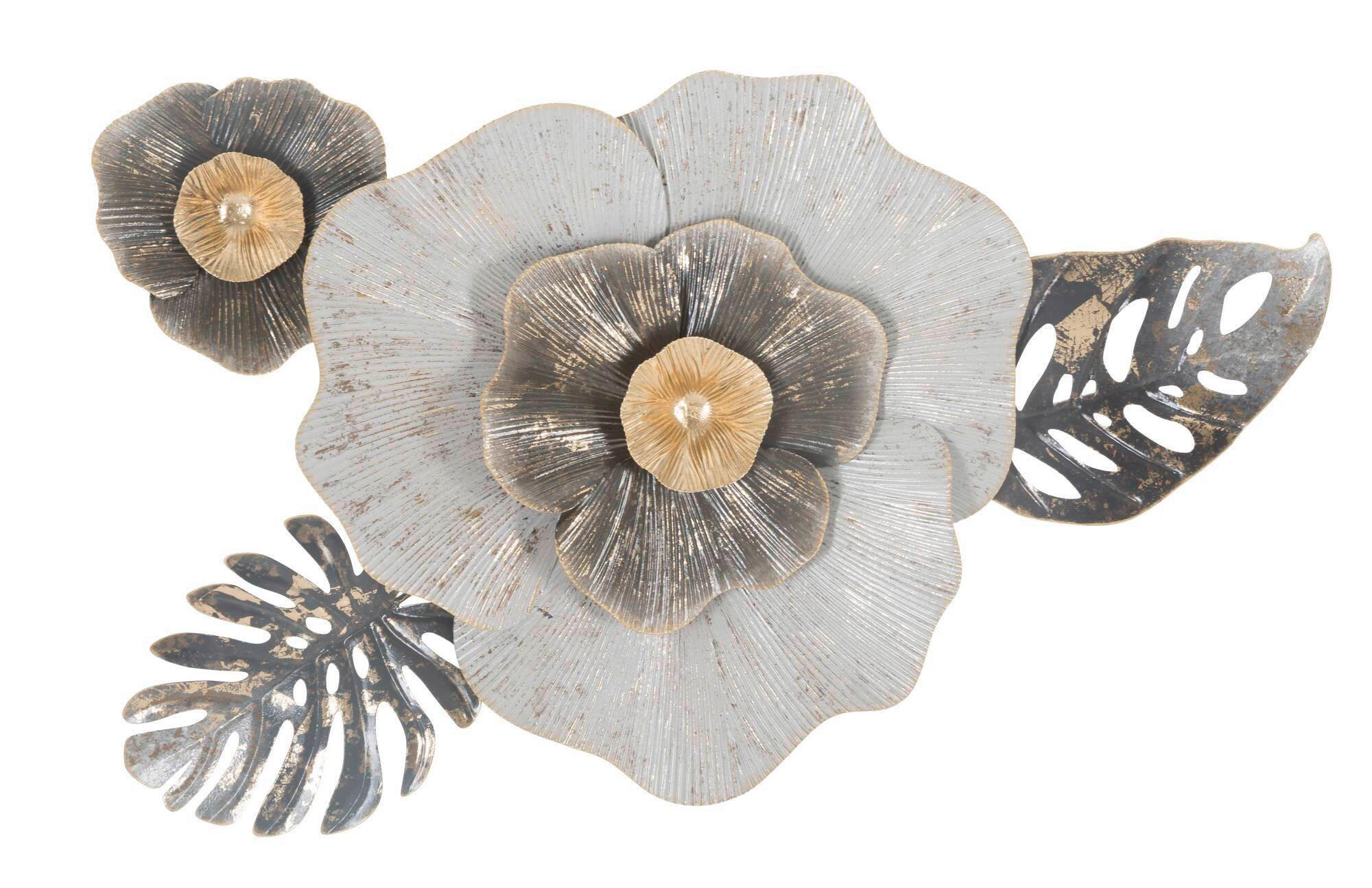 WANDDEKO  74.9/47.6/7 cm   - Goldfarben/Grau, Basics, Metall (74.9/47.6/7cm)
