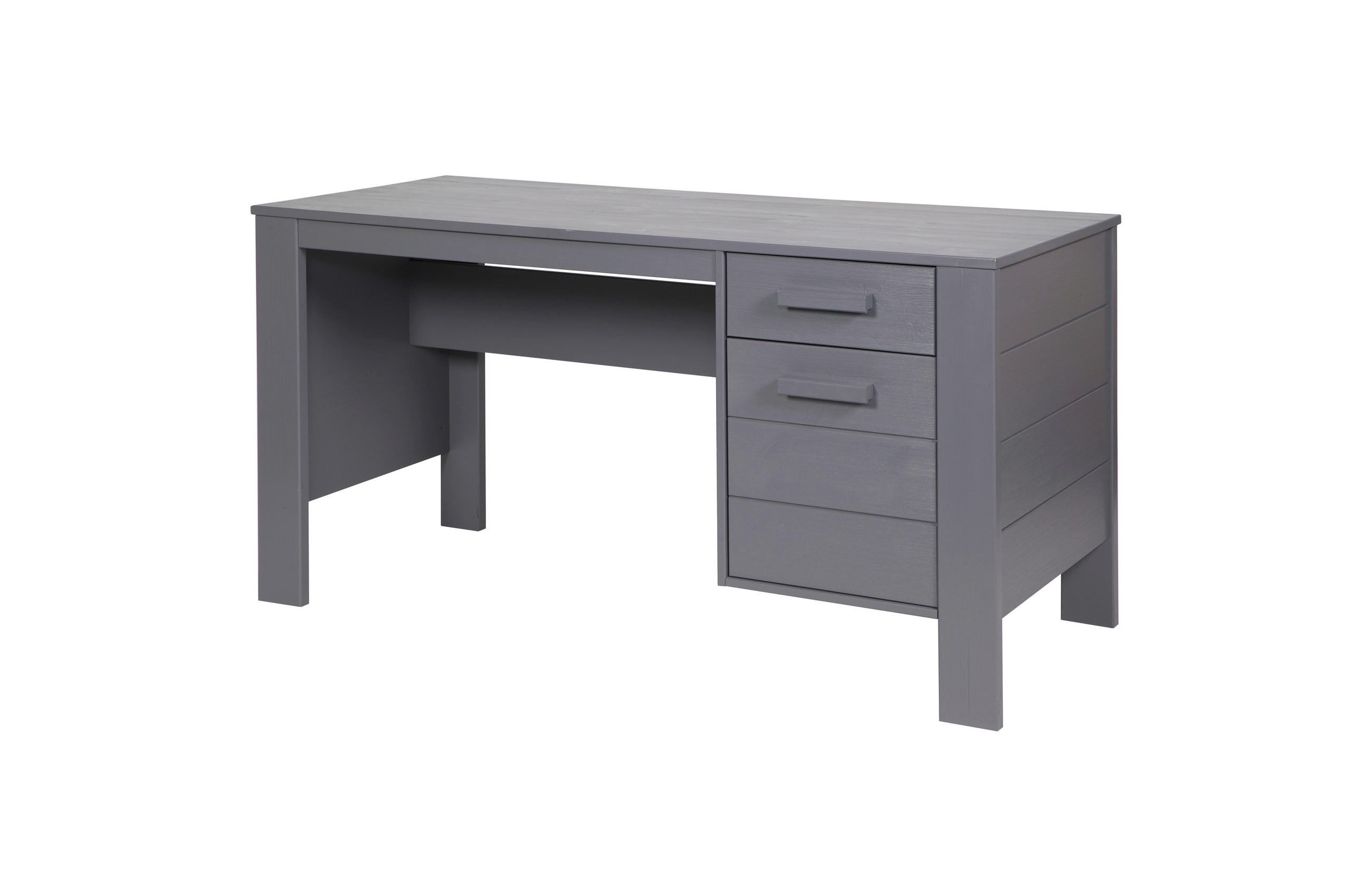 SCHREIBTISCH 141/59/74 cm Dunkelgrau  - Dunkelgrau, Design, Holz (141/59/74cm) - Livetastic