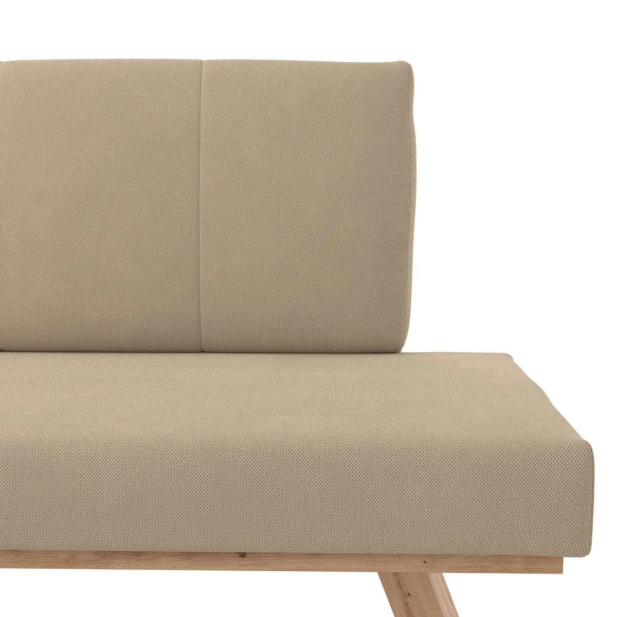 ECKBANK 150/185 cm Webstoff Beige   - Eichefarben/Beige, KONVENTIONELL, Textil (150/185cm) - Livetastic