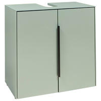 WASCHBECKENUNTERSCHRANK 60/60/33 cm  - Schwarz/Grün, Design, Holzwerkstoff/Kunststoff (60/60/33cm) - home24