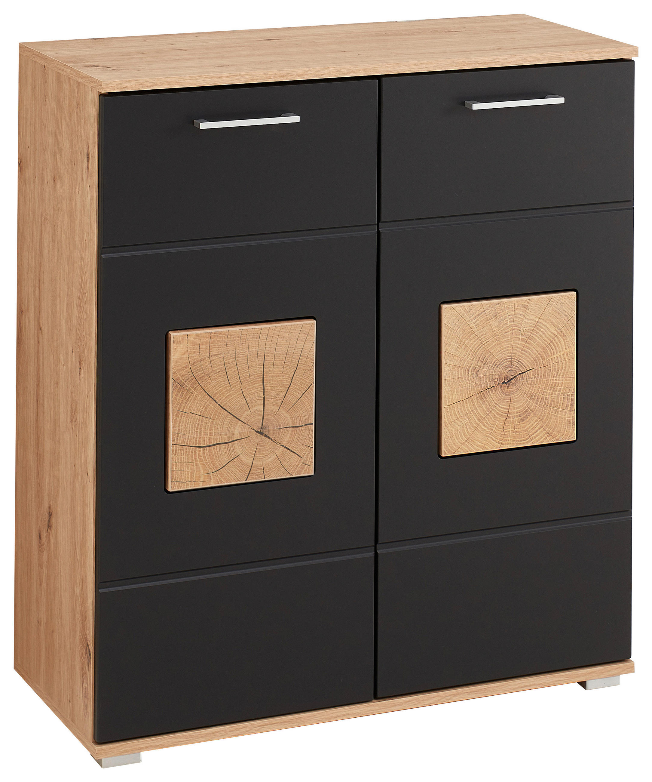 DULAP PENTRU PANTOFI 84/95/38 cm  - argintiu/culoare crom, Basics, metal/material pe bază de lemn (84/95/38cm) - Xora