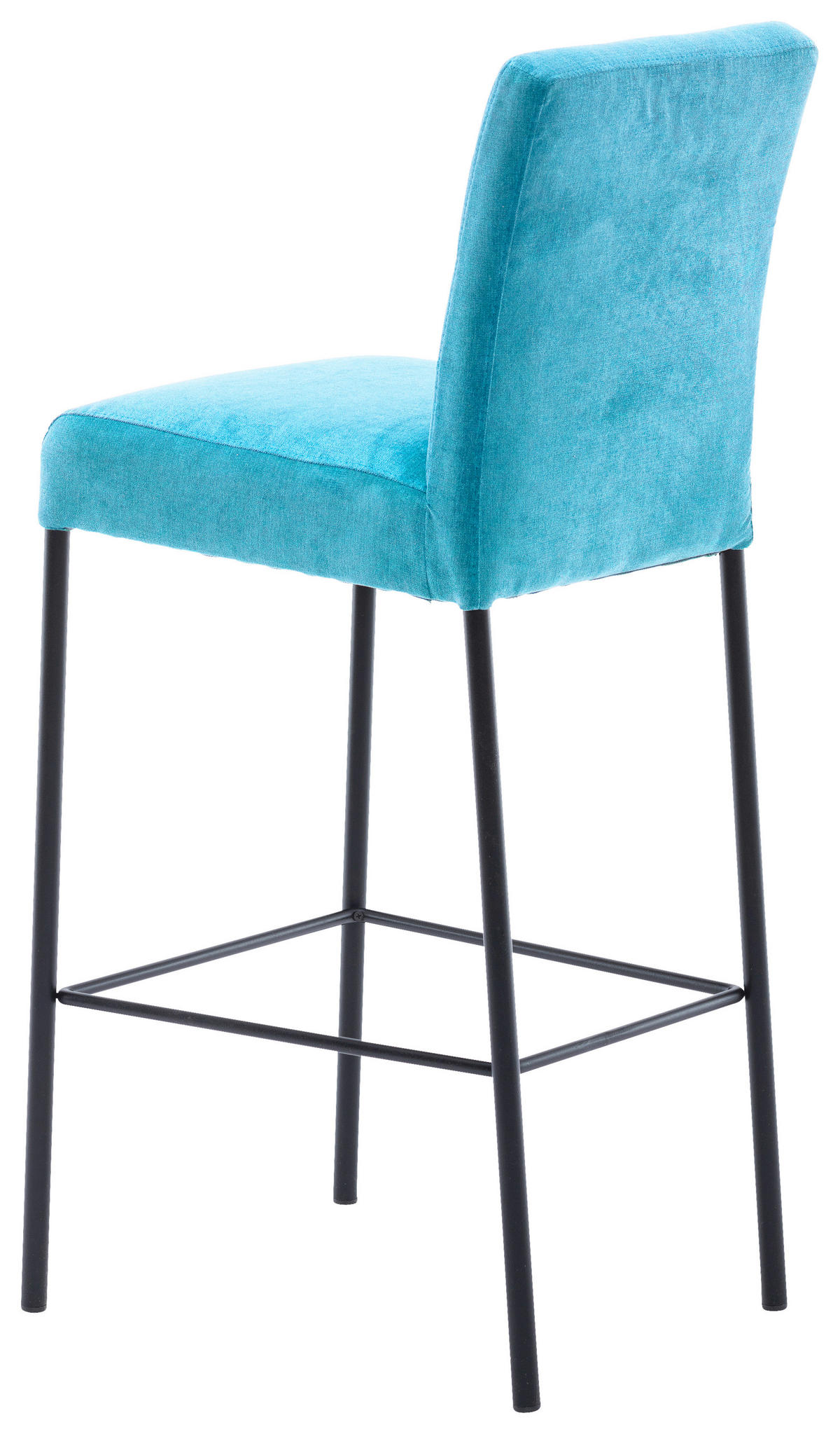 BAROVÁ ŽIDLE, černá, tyrkysová - černá/tyrkysová, Design, kov/textil (46/91/61cm) - Xora