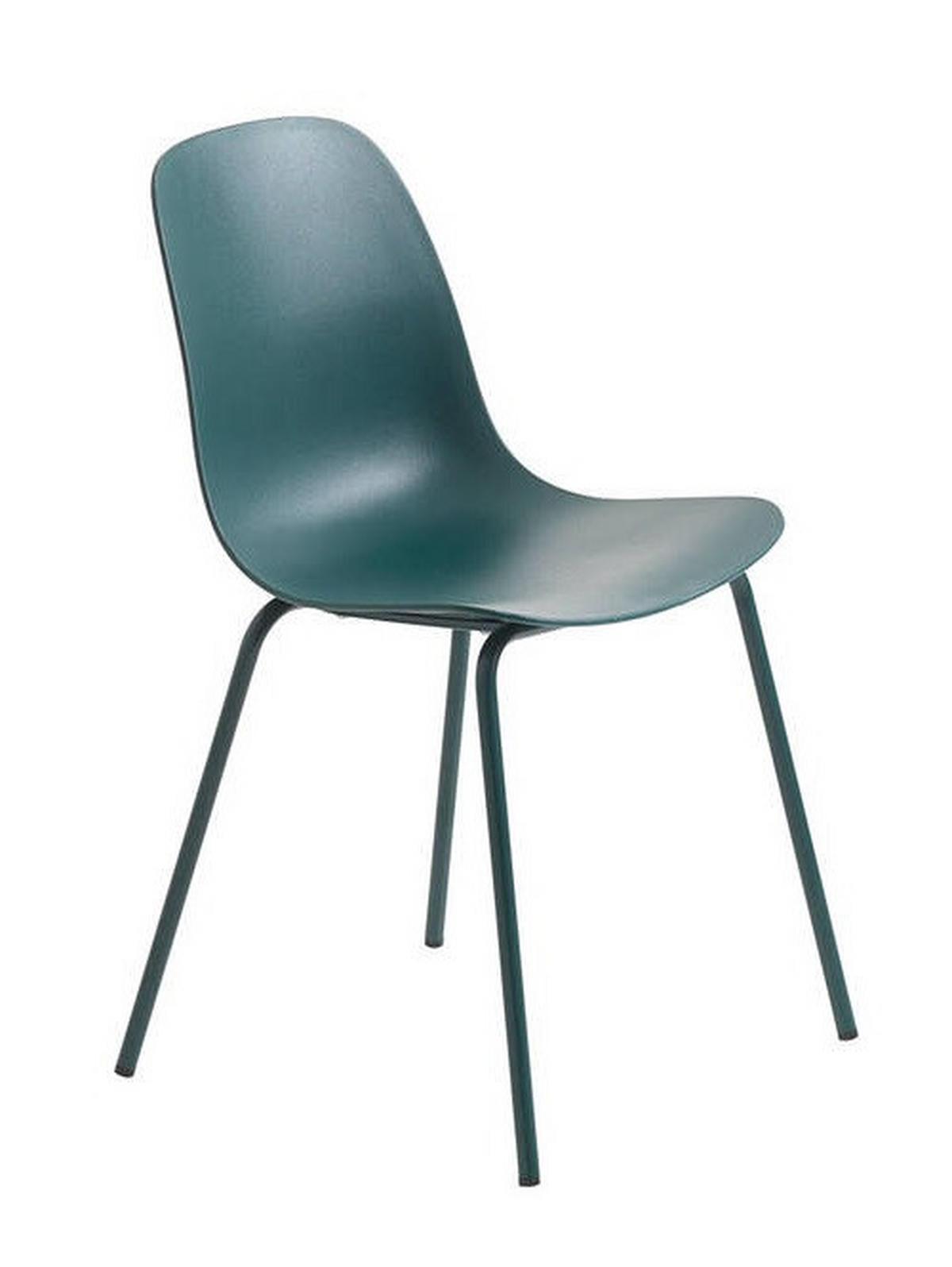 STUHL  in Kunststoff matt  - Petrol, Design, Kunststoff/Metall (50/84/50cm) - Boxxx