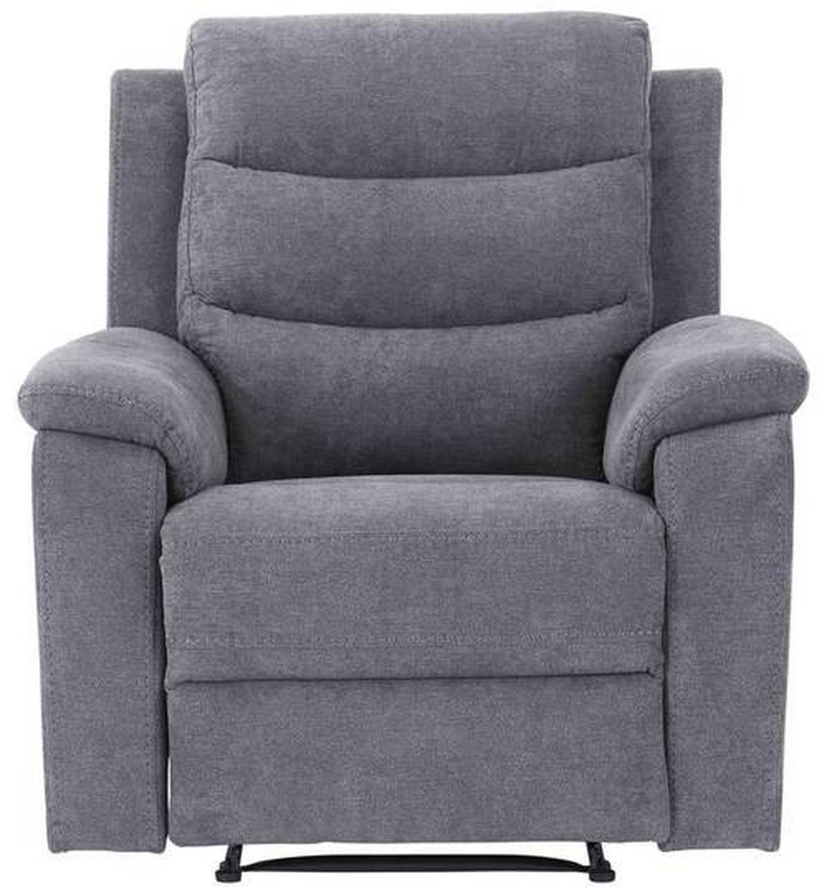 RELAXSESSEL Webstoff    - Schwarz/Grau, KONVENTIONELL, Kunststoff/Textil (92/102/93cm) - P & B