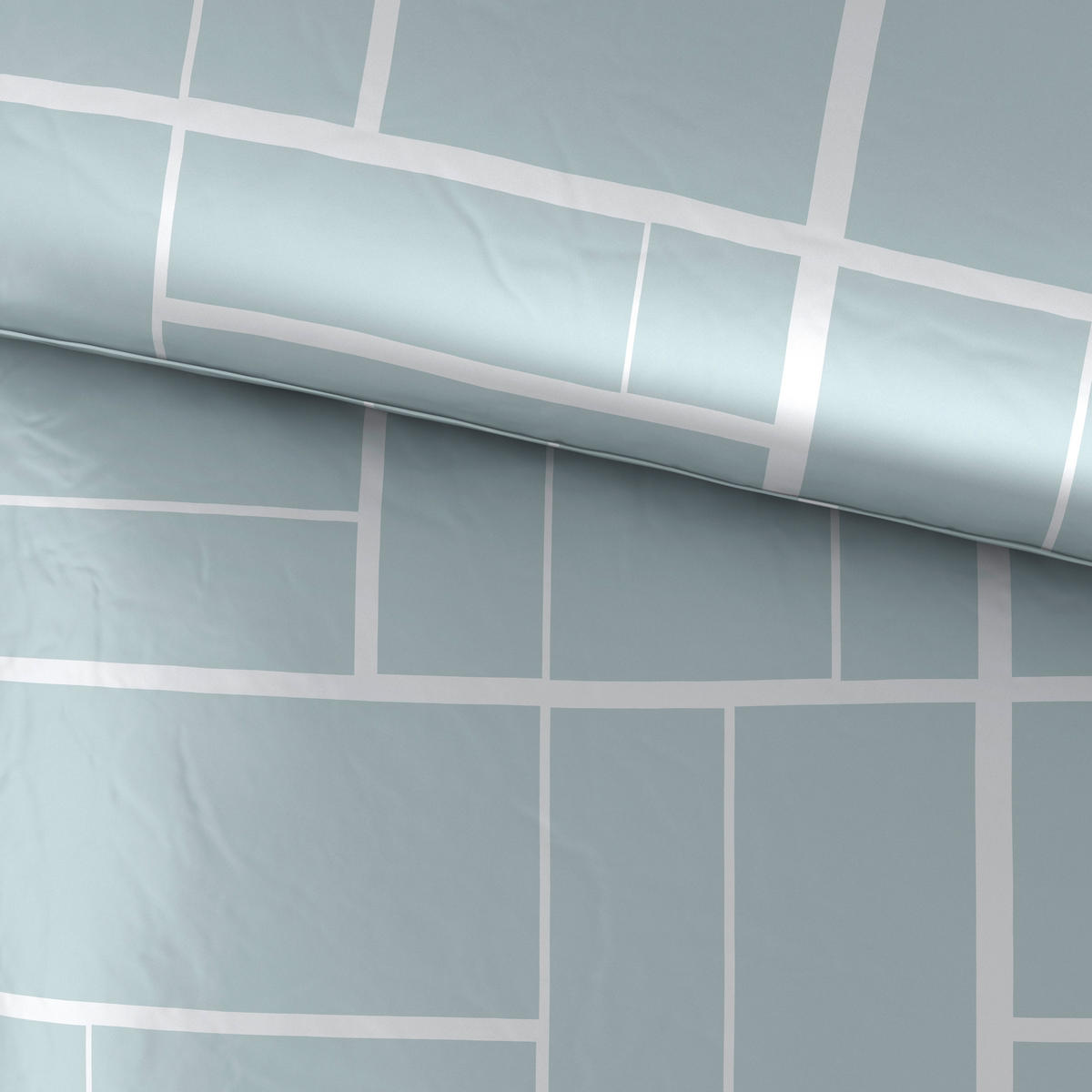 BETTWÄSCHESET Satin 160/210 cm  65 cm/100 cm  - Hellgrün, Konventionell, Textil (160/210cm) - Dieter Knoll