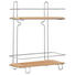 BADEZIMMERREGAL Holz, Metall Bambus - Holz/Metall (26,5/34/13cm)