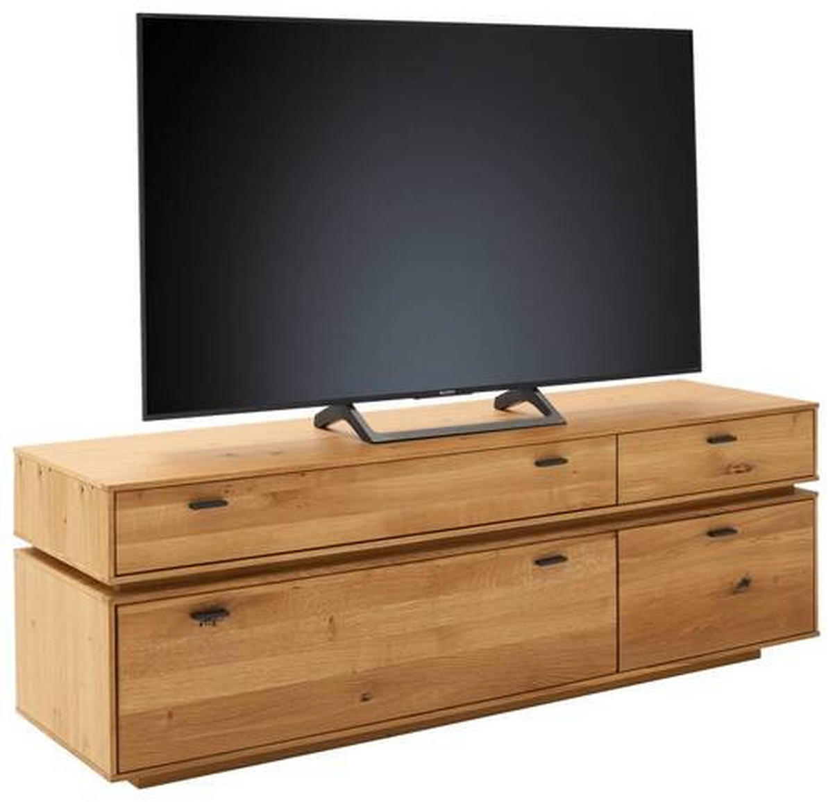 LOWBOARD  in 183/62/51 cm  - Wildeiche/Anthrazit, Natur, Holz/Holzwerkstoff (183/62/51cm) - MID.YOU