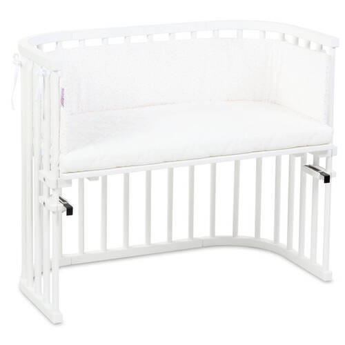 NESTCHEN Babybay Maxi/Boxspring   24/168 cm  - Weiß/Rosa, Basics, Textil (24/168cm) - Babybay