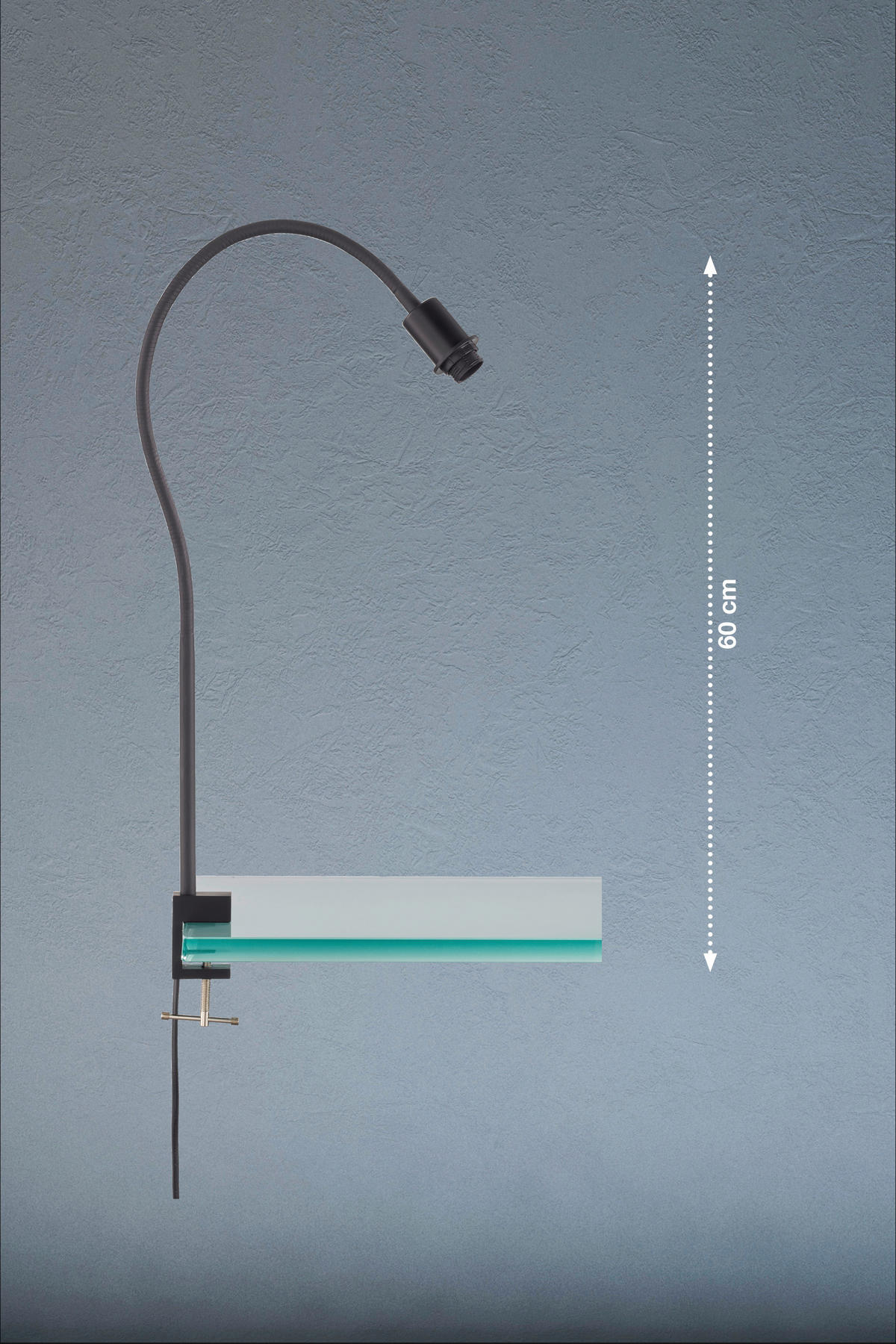 KLÄMLAMPA - svart, Basics, metall (3,5/55cm) - Fischer & Honsel