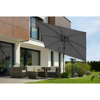 BOČNÍ SLUNEČNÍK 322/276/350x260 cm - antracitová, Basics, kov/textil (322/276/350x260cm)