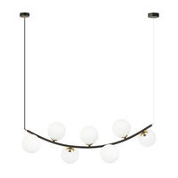 HÄNGELEUCHTE  95/28/100 cm    - Schwarz, Trend, Glas/Metall (95/28/100cm)