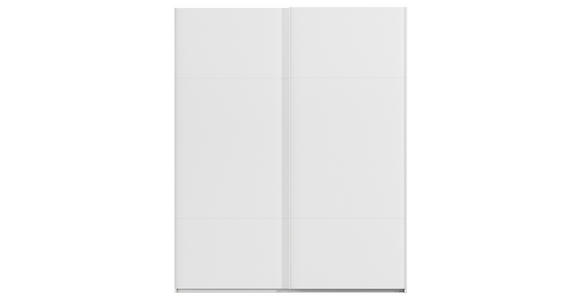 SCHWEBETÜRENSCHRANK 181/223/68 cm 2-türig Weiß - Weiß, KONVENTIONELL, Holzwerkstoff/Metall (181/223/68cm) - Novel