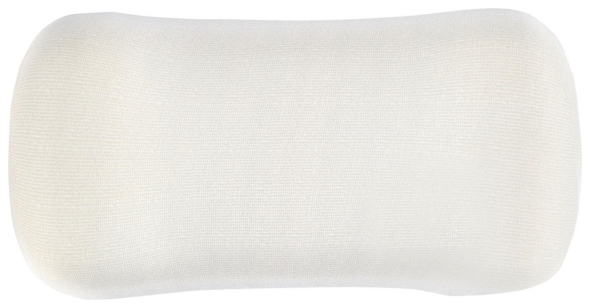 OPORNÝ ŠIJOVÝ VANKÚŠ  - biela, Basics, textil (42/21/13cm) - Sleeptex