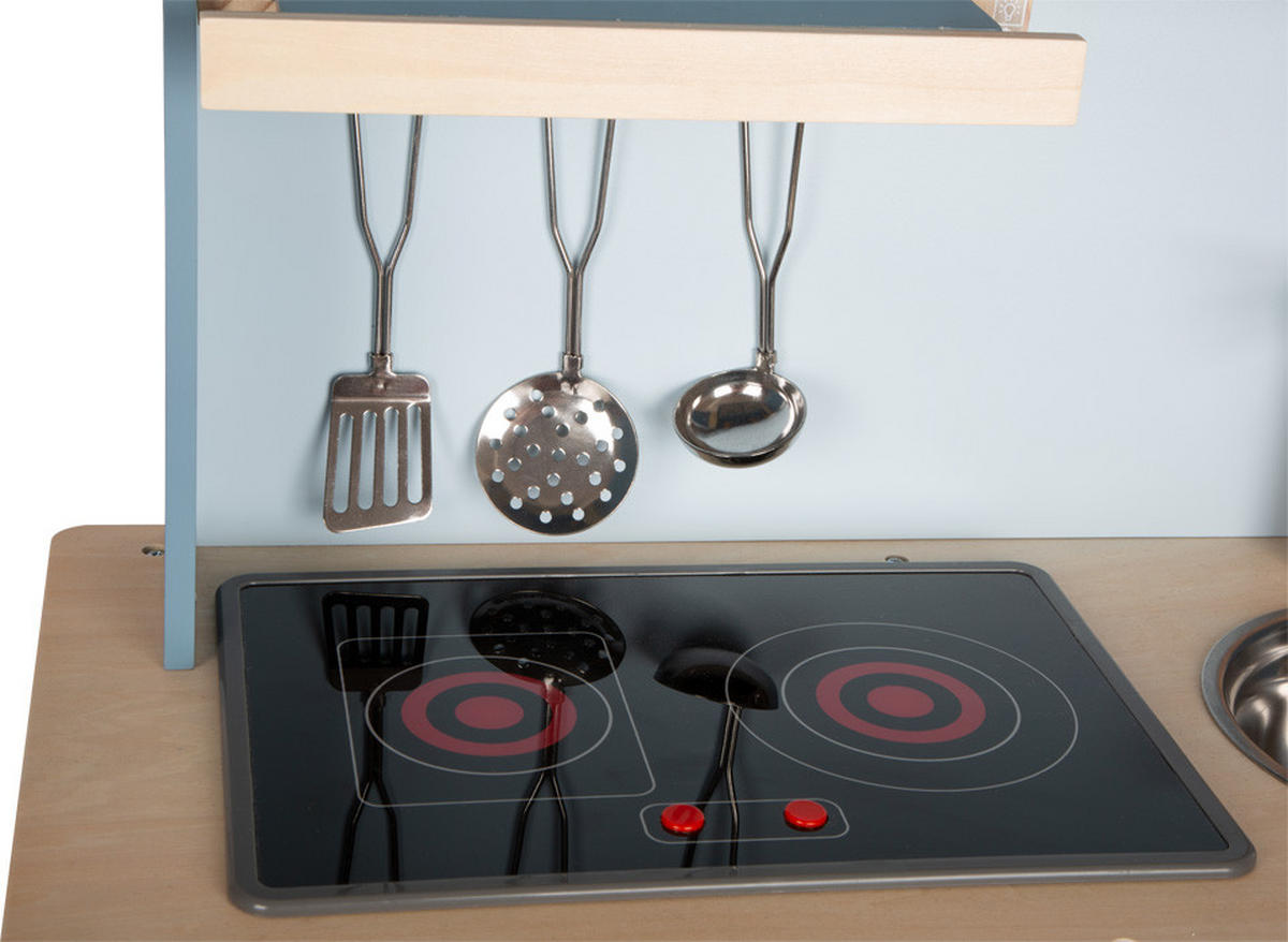 KINDERKÜCHE Tasty  - Hellblau, Basics, Holz/Metall (57/87/28cm) - small foot