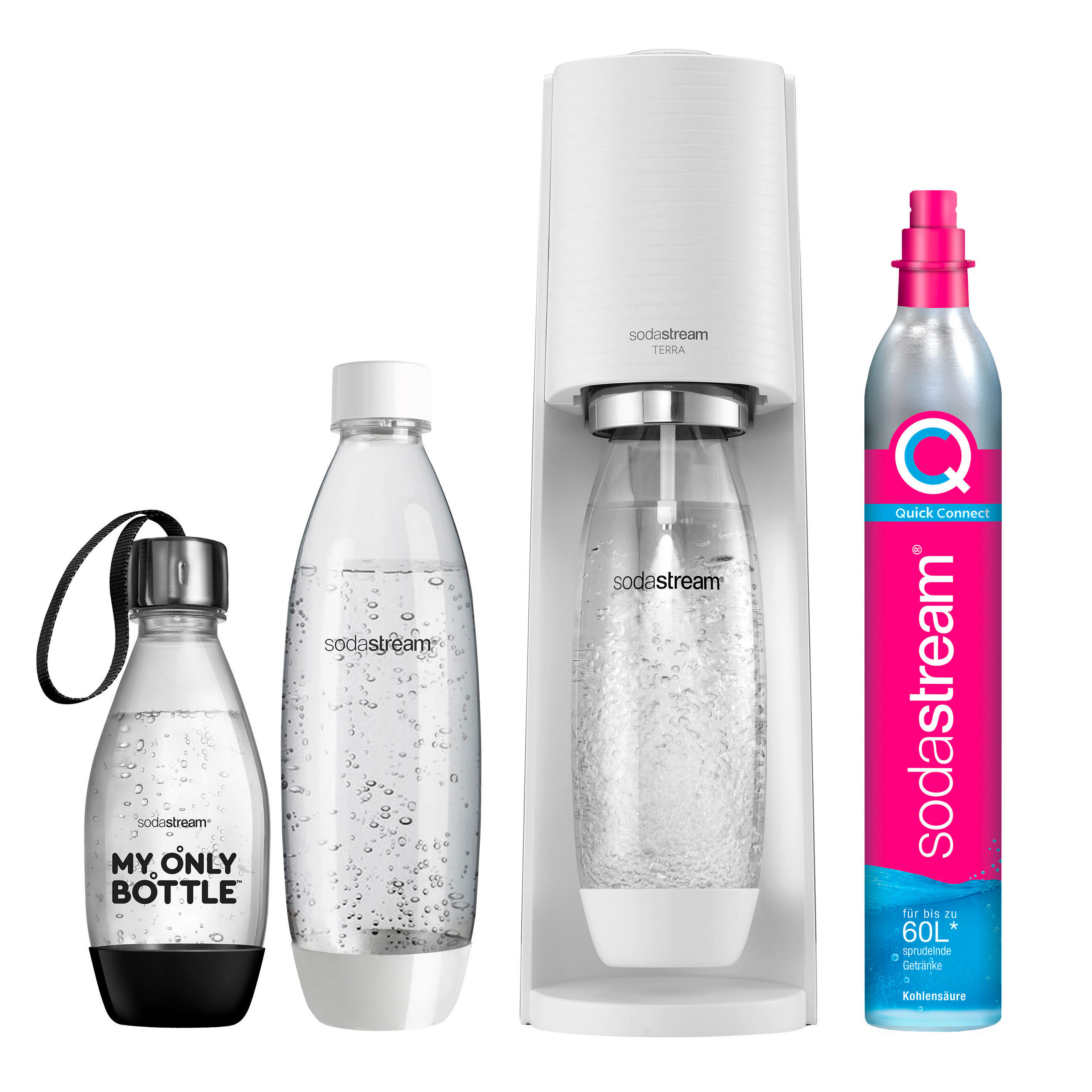 WASSERSPRUDLER TERRA  - Weiß, Basics, Kunststoff (28,2/19,5/43,6cm) - SodaStream