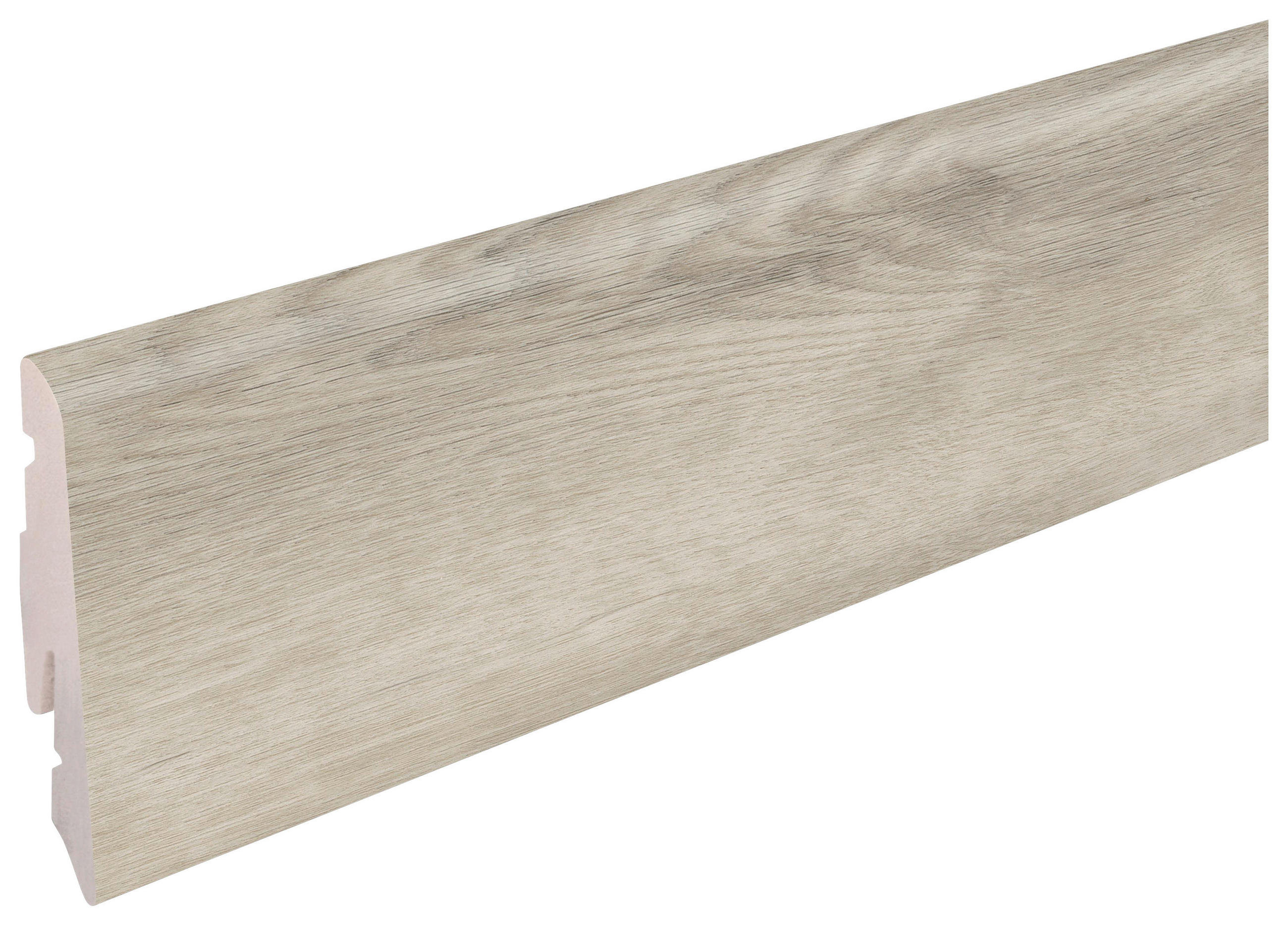 SOCKELLIST  per  m² - ljusgrå, Basics, plast (240/5,8/1,2cm)