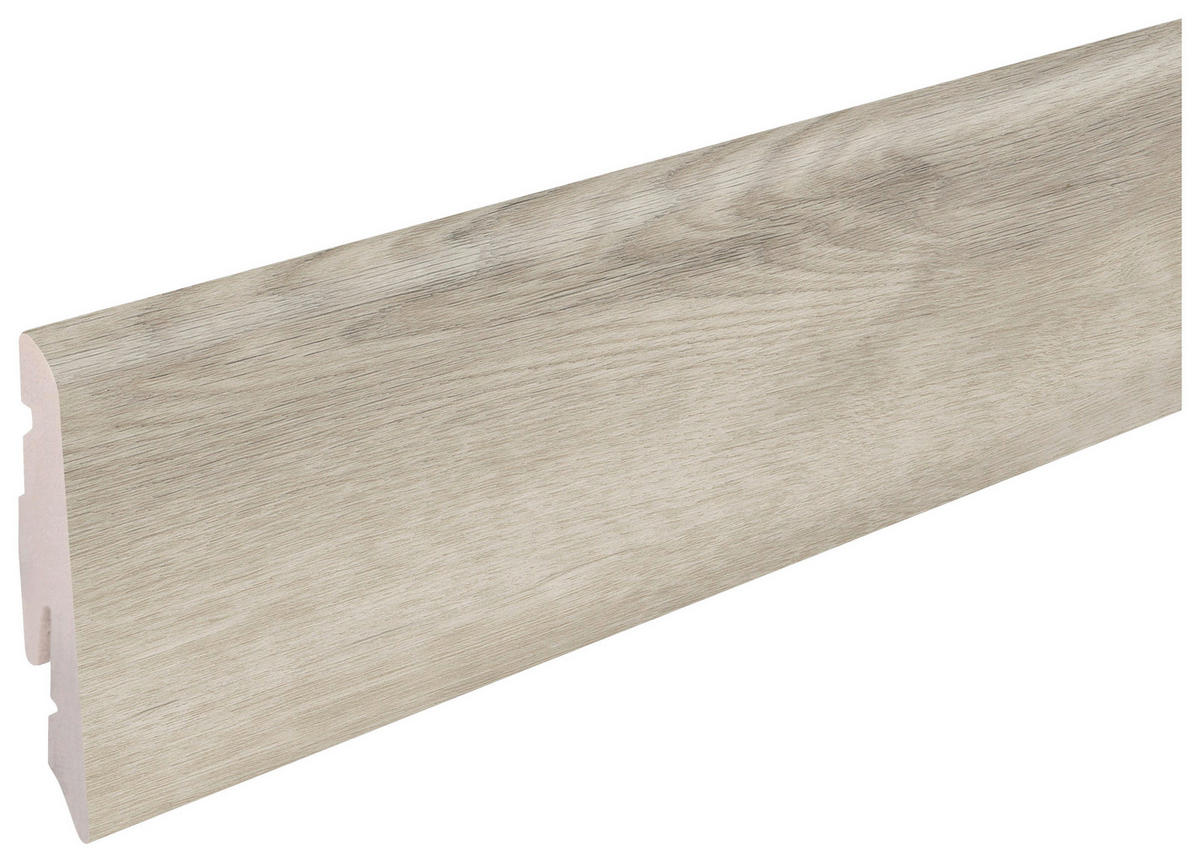 SOCKELLEISTE  per  m² - Hellgrau, Basics, Kunststoff (240/5,8/1,2cm)