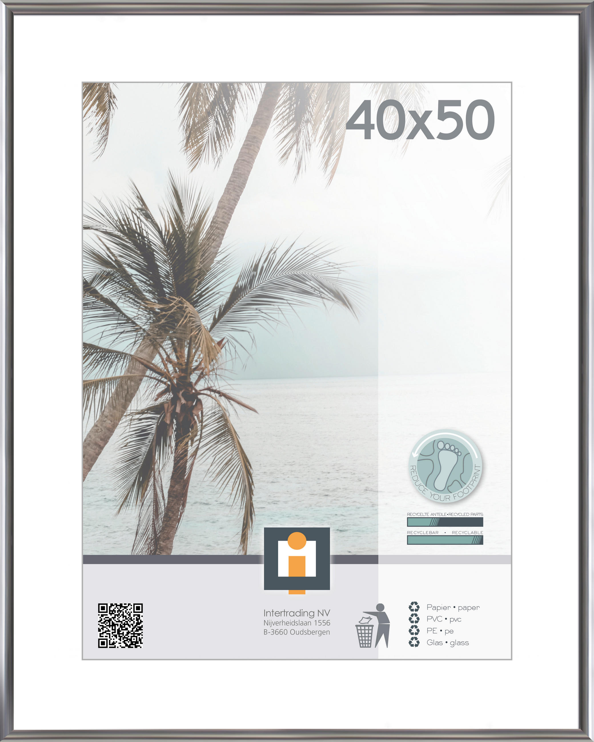 FOTORAM 41,2/51,1 cm  - silver, Basics, glas/plast (41,2/51,1cm)