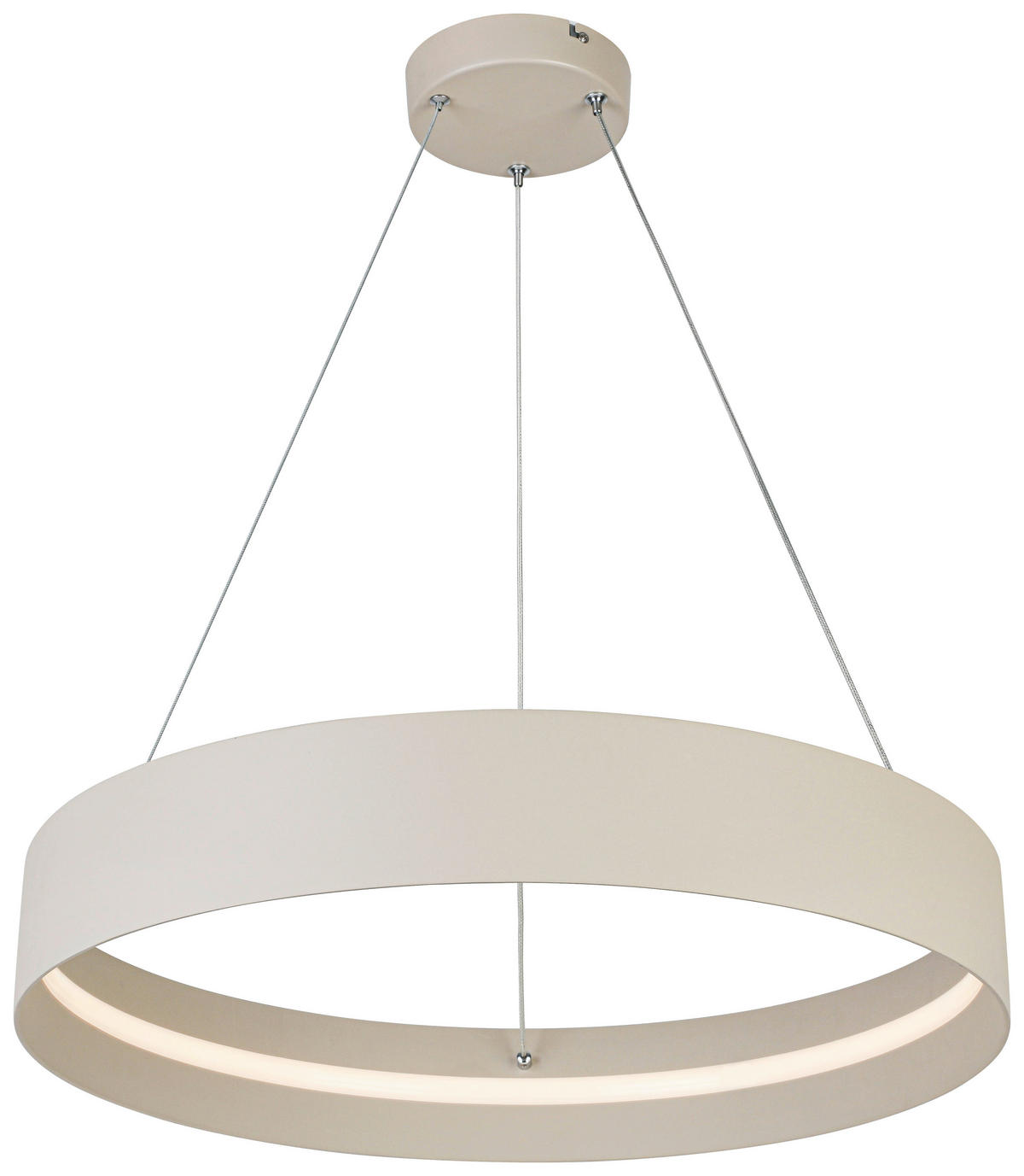HÄNGELEUCHTE 58,4/120 cm   - Sandfarben/Weiß, Trend, Kunststoff/Metall (58,4/120cm) - Collet's Monde
