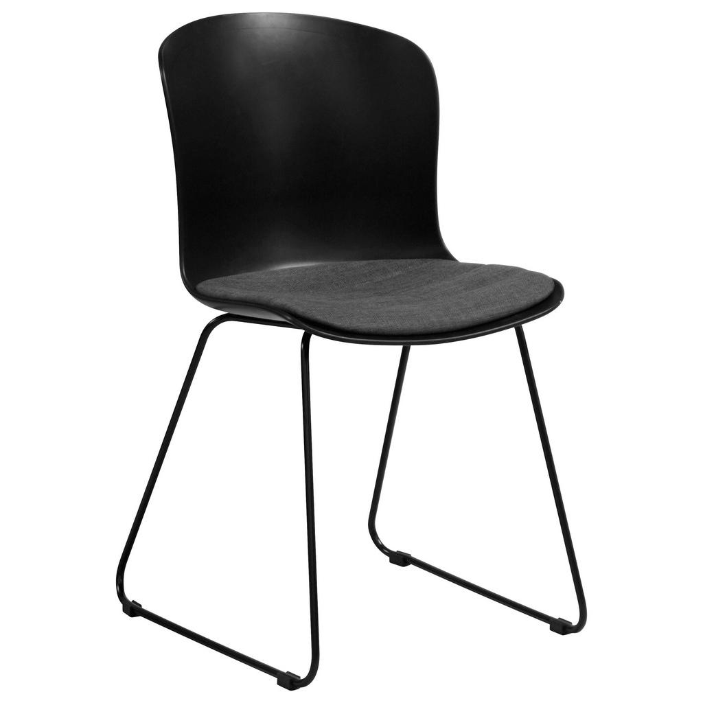 Stuhl In Kunststoff, Metall Schwarz Stuhl In Kunststoff, Metall Schwarz