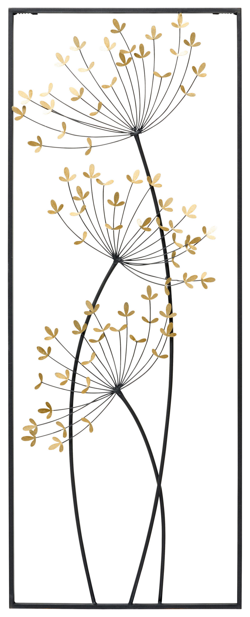VÄGGDEKORATION 35/90 cm    - svart/guldfärgad, Natur, metall (35/90cm) - Ambia Home