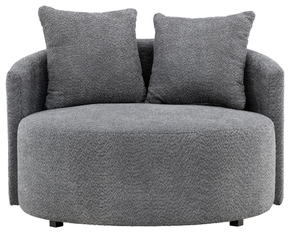 XXL-FÅTÖLJ i textil grå  - grå, Design, textil (120/72/118cm) - Livetastic